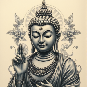 Fantasy Realism Buddha Tattoo