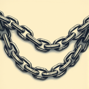 Fantasy Realism Chain Tattoo