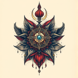 Fantasy Realism Chakra Tattoo