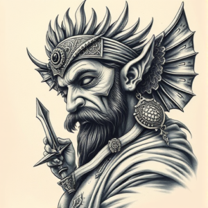 Fantasy Realism Chef Tattoo