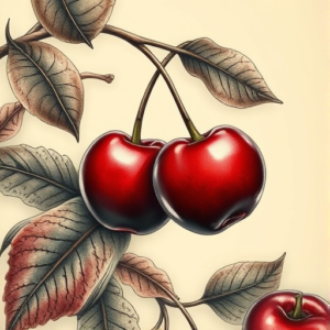 Fantasy Realism Cherry Tattoo