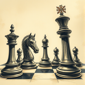 Fantasy Realism Chess Tattoo