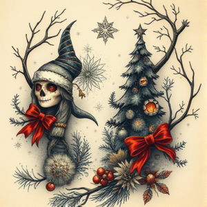 Fantasy Realism Christmas Tattoo