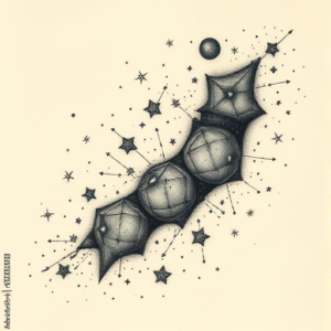 Fantasy Realism Constellation Tattoo