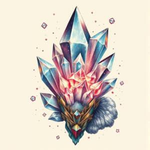 Fantasy Realism Crystal Tattoo