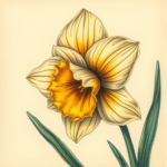 Fantasy Realism Daffodil Tattoo
