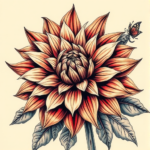 Fantasy Realism Dahlia Tattoo