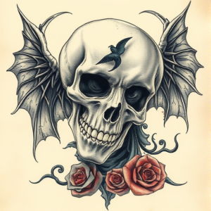 Fantasy Realism Death Tattoo