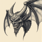 Fantasy Realism Demon Tattoo