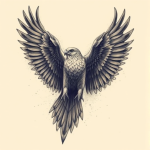 Fantasy Realism Falcon Tattoo