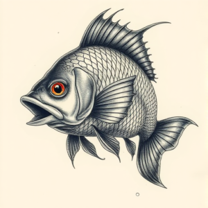 Fantasy Realism Fish Tattoo