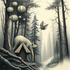 Fantasy Realism Forest Tattoo