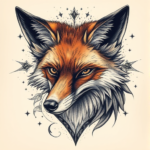 Fantasy Realism Fox Tattoo