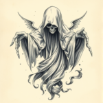 Fantasy Realism Ghost Tattoo