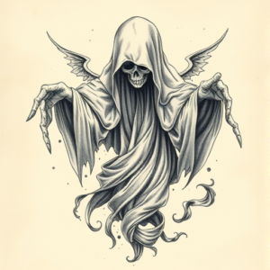 Fantasy Realism Ghost Tattoo