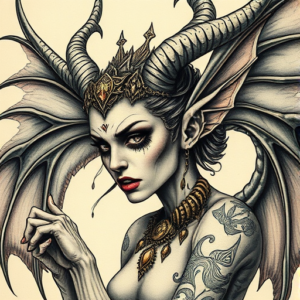 Fantasy Realism Hades Tattoo