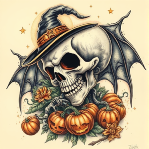 Fantasy Realism Halloween Tattoo