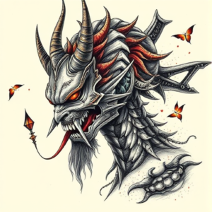 Fantasy Realism Hannya Tattoo