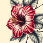 Fantasy Realism Hibiscus Tattoo