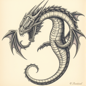 Fantasy Realism Hydra Tattoo