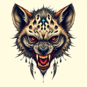 Fantasy Realism Hyena Tattoo