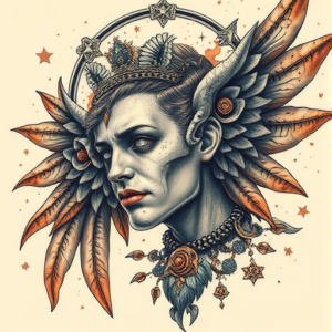 Fantasy Realism Icarus Tattoo