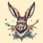 Fantasy Realism Jackalope Tattoo