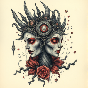 Fantasy Realism Jigsaw Tattoo