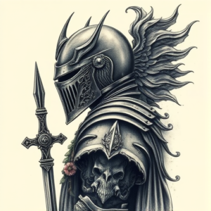 Fantasy Realism Knight Tattoo