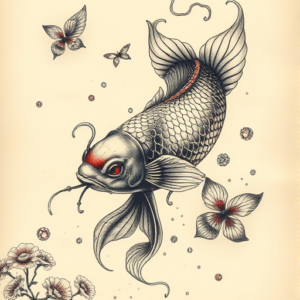 Fantasy Realism Koi Tattoo