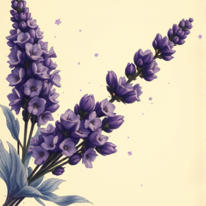 Fantasy Realism Lavender Tattoo