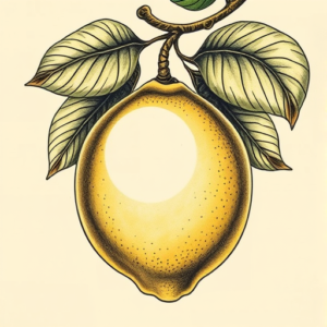 Fantasy Realism Lemon Tattoo