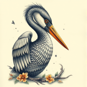 Fantasy Realism Loon Tattoo