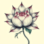 Fantasy Realism Lotus Tattoo