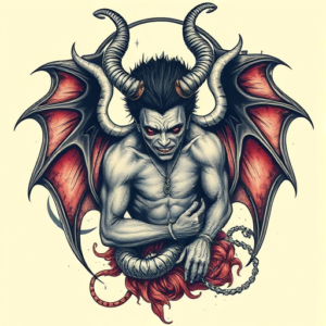 Fantasy Realism Lucifer Tattoo