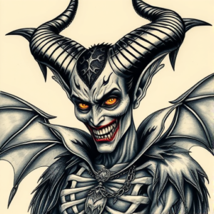 Fantasy Realism Maleficent Tattoo