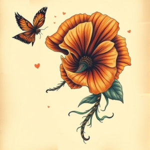 Fantasy Realism Marigold Tattoo