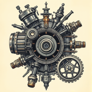 Fantasy Realism Mechanic Tattoo