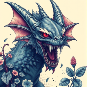 Fantasy Realism Monstera Tattoo