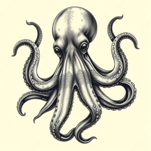 Fantasy Realism Octopus Tattoo