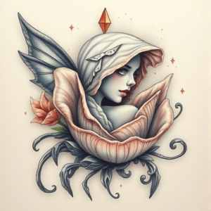 Fantasy Realism Pearl Tattoo