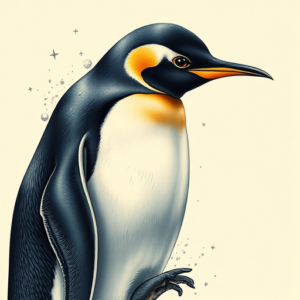 Fantasy Realism Penguin Tattoo