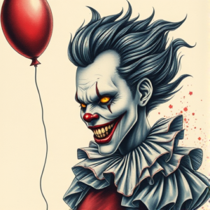 Fantasy Realism Pennywise Tattoo