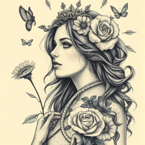 Fantasy Realism Persephone Tattoo