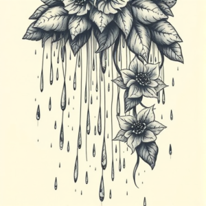 Fantasy Realism Rain Tattoo