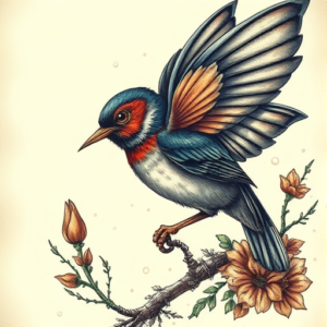 Fantasy Realism Robin Tattoo