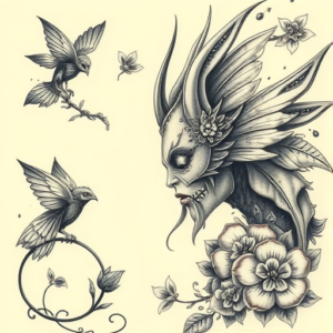 Fantasy Realism Sampaguita Tattoo