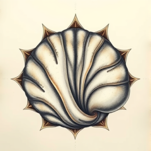 Fantasy Realism Shell Tattoo