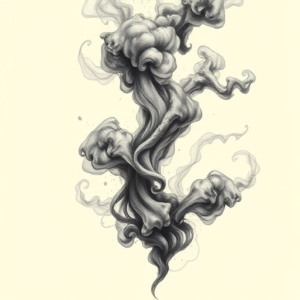 Fantasy Realism Smoke Tattoo