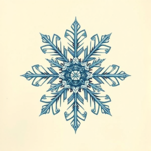 Fantasy Realism Snowflake Tattoo